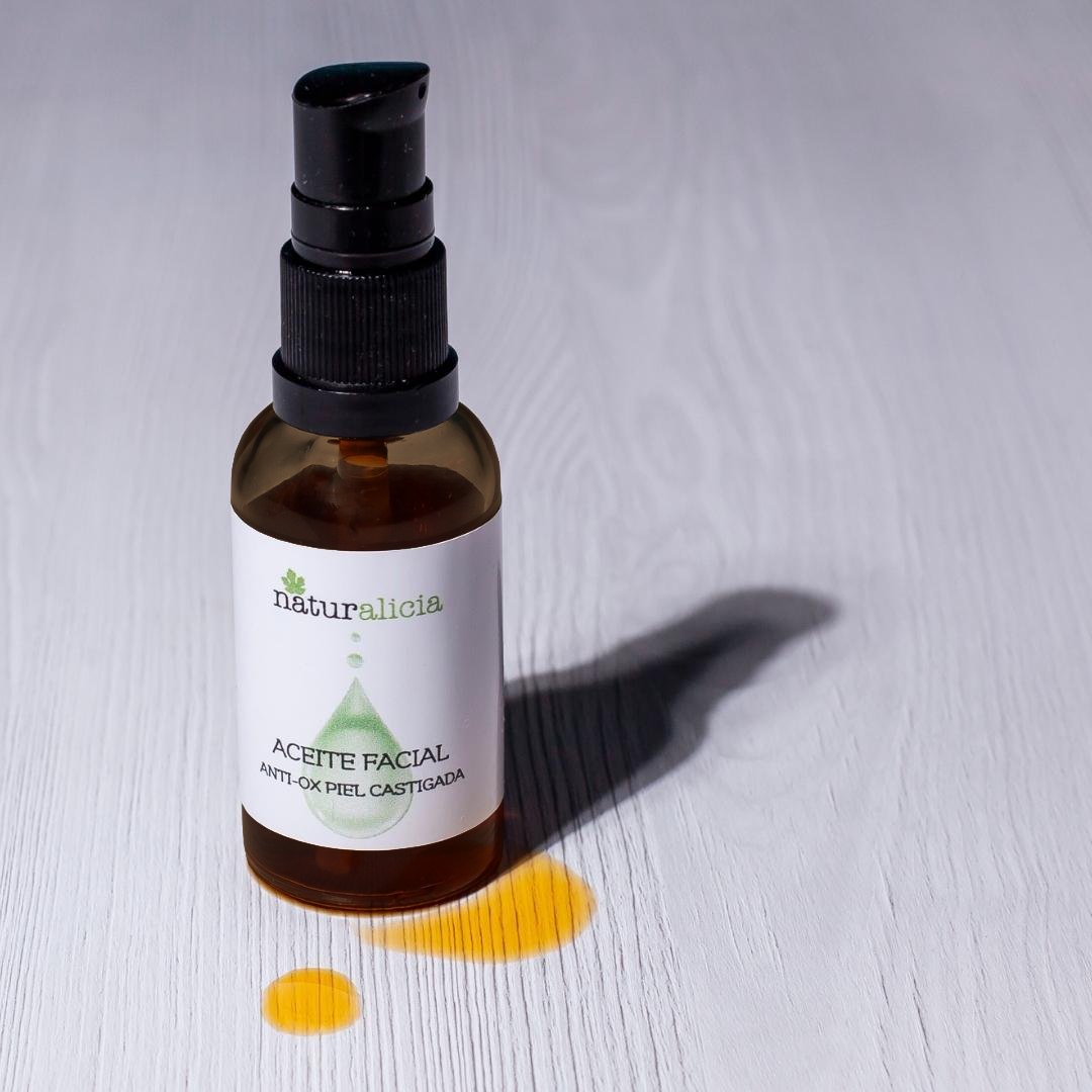 Aceite Facial Antioxidante – Sérum Calmante y Protector para Pieles Sensibles y Reactivas