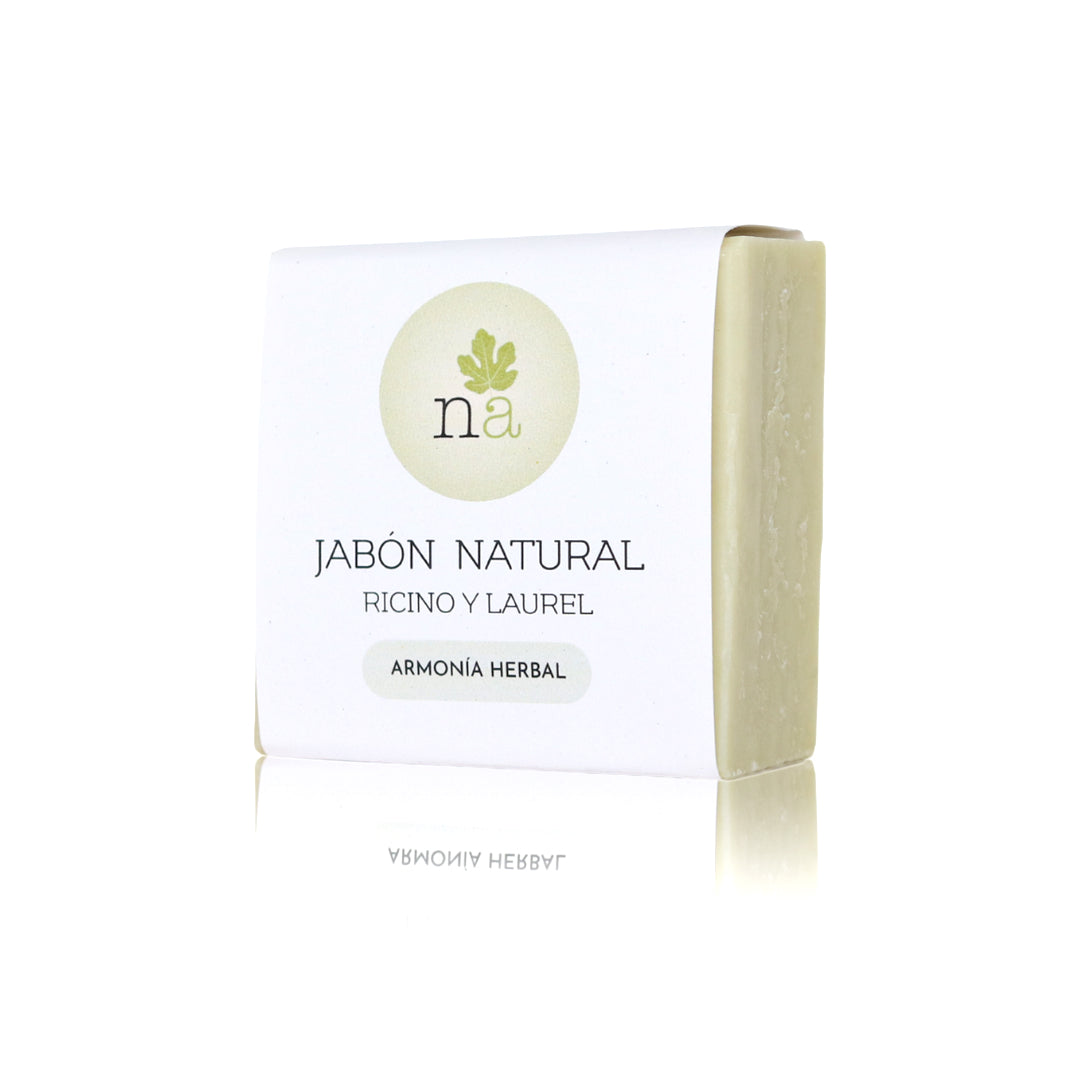 Jabón natural de ricino y laurel | Armonía herbal