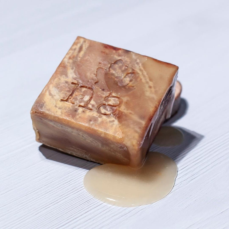 Jabón natural de Cacao, Miel y Propóleo | Caricias doradas